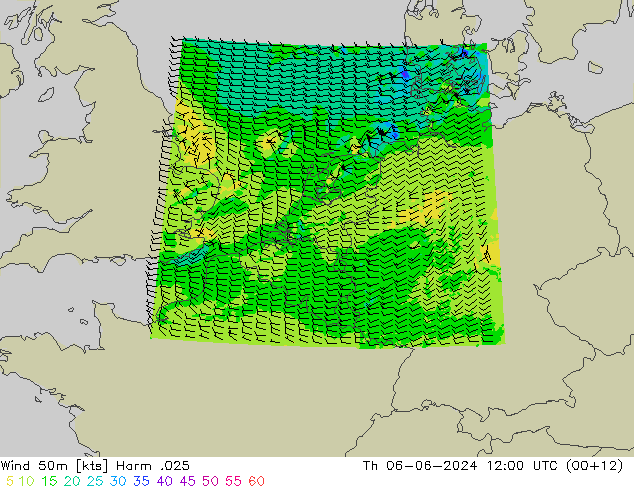 Wind 50 m Harm .025 do 06.06.2024 12 UTC