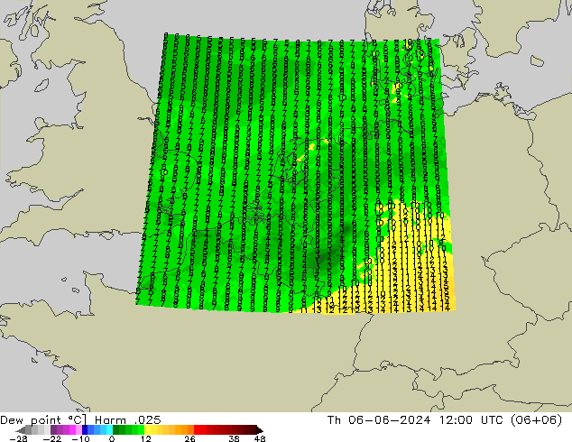 露点 Harm .025 星期四 06.06.2024 12 UTC