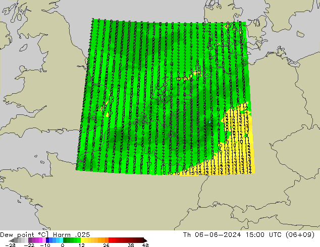 точка росы Harm .025 чт 06.06.2024 15 UTC