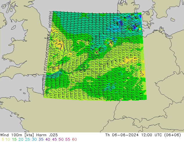 Wind 100m Harm .025 Do 06.06.2024 12 UTC