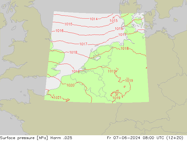 Presión superficial Harm .025 vie 07.06.2024 08 UTC