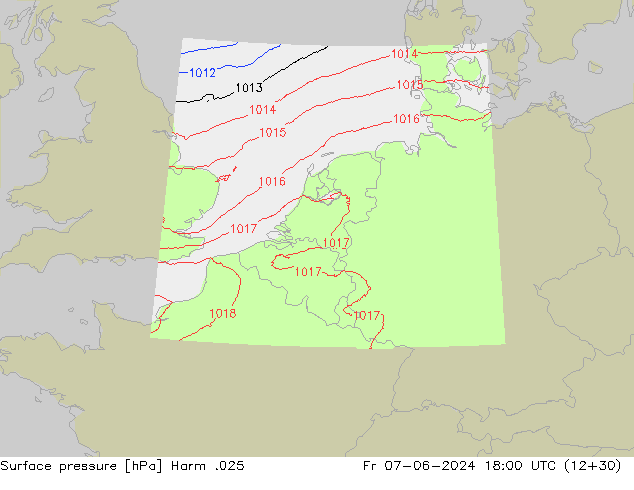 Luchtdruk (Grond) Harm .025 vr 07.06.2024 18 UTC