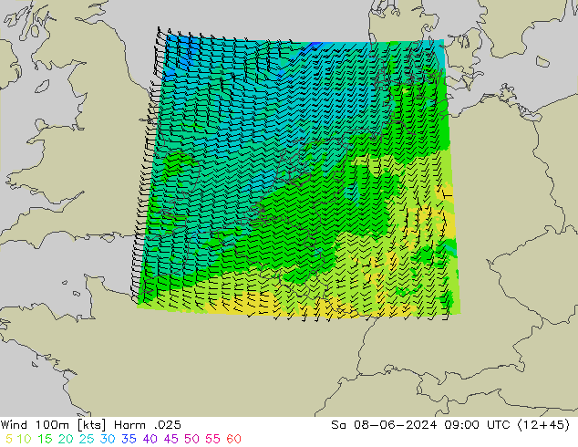 Wind 100m Harm .025 Sa 08.06.2024 09 UTC