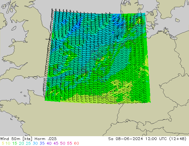 Wind 50 m Harm .025 za 08.06.2024 12 UTC