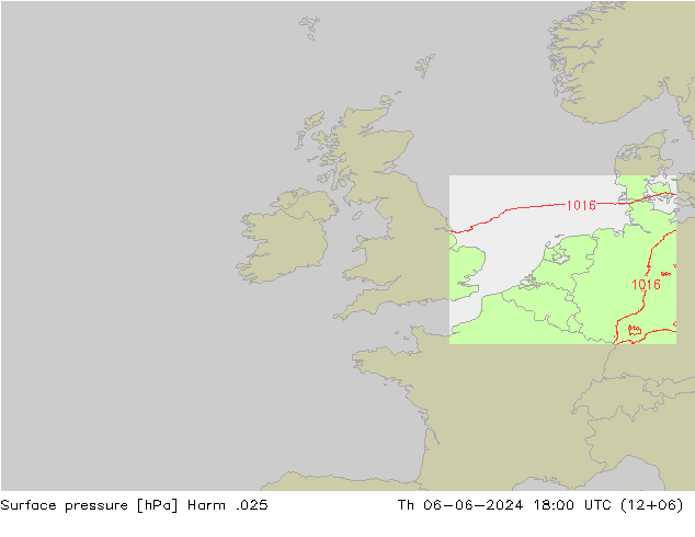 Surface pressure Harm .025 Th 06.06.2024 18 UTC