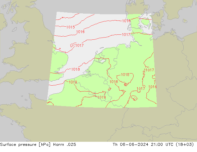 Luchtdruk (Grond) Harm .025 do 06.06.2024 21 UTC