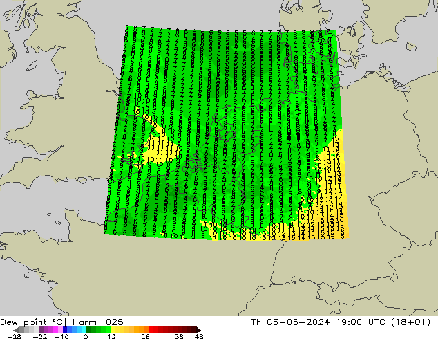 Dew point Harm .025 Th 06.06.2024 19 UTC