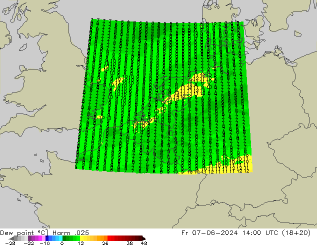 露点 Harm .025 星期五 07.06.2024 14 UTC