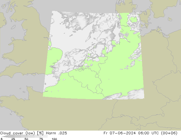 zachmurzenie (niskie) Harm .025 pt. 07.06.2024 06 UTC