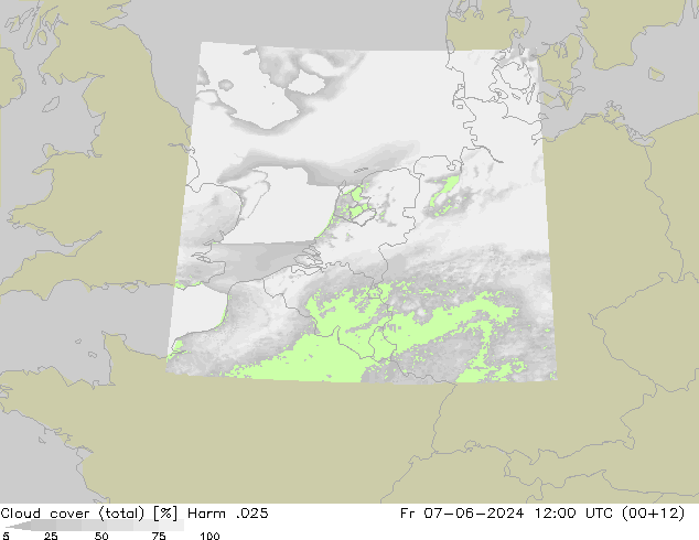 Nubi (totali) Harm .025 ven 07.06.2024 12 UTC