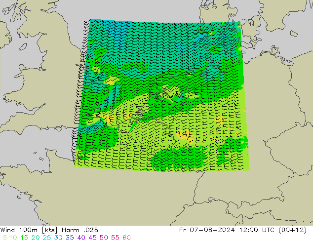 Wind 100m Harm .025 Fr 07.06.2024 12 UTC