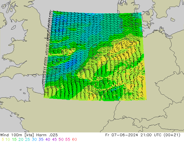 Wind 100m Harm .025 Fr 07.06.2024 21 UTC