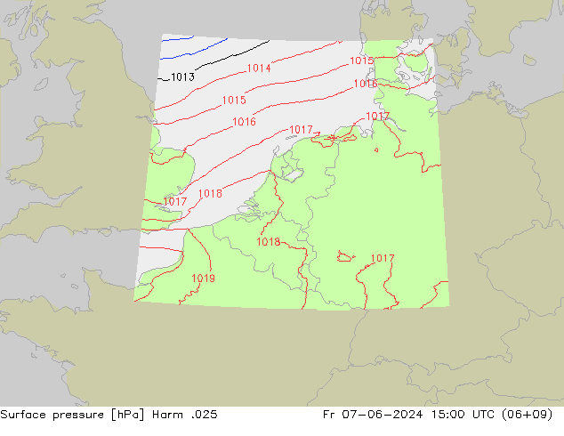 Presión superficial Harm .025 vie 07.06.2024 15 UTC