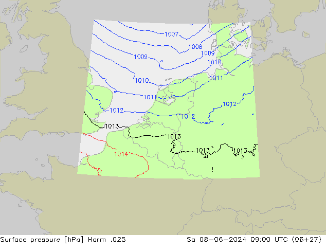 Presión superficial Harm .025 sáb 08.06.2024 09 UTC