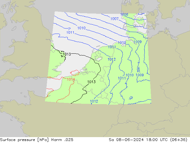 Luchtdruk (Grond) Harm .025 za 08.06.2024 18 UTC