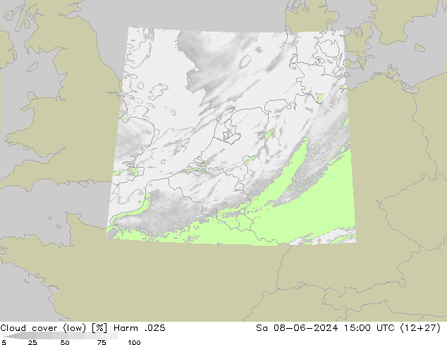 nízká oblaka Harm .025 So 08.06.2024 15 UTC