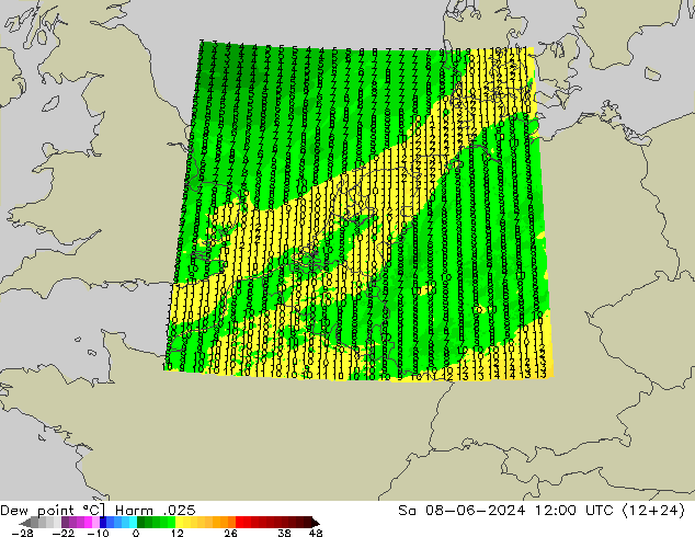 Taupunkt Harm .025 Sa 08.06.2024 12 UTC