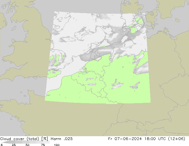 Wolken (gesamt) Harm .025 Fr 07.06.2024 18 UTC