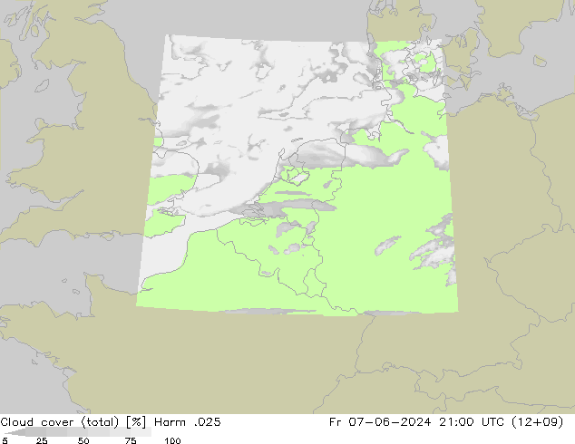 Nuages (total) Harm .025 ven 07.06.2024 21 UTC