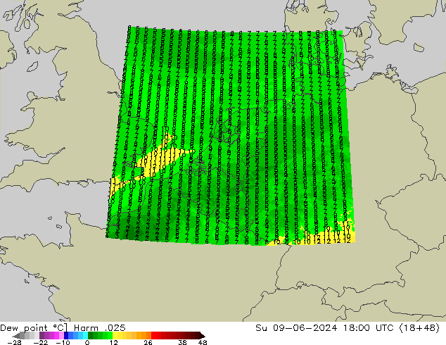 Punto de rocío Harm .025 dom 09.06.2024 18 UTC