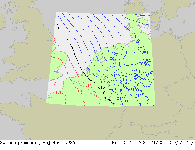 Surface pressure Harm .025 Mo 10.06.2024 21 UTC