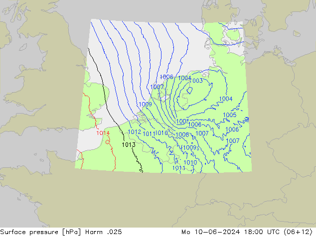 Surface pressure Harm .025 Mo 10.06.2024 18 UTC