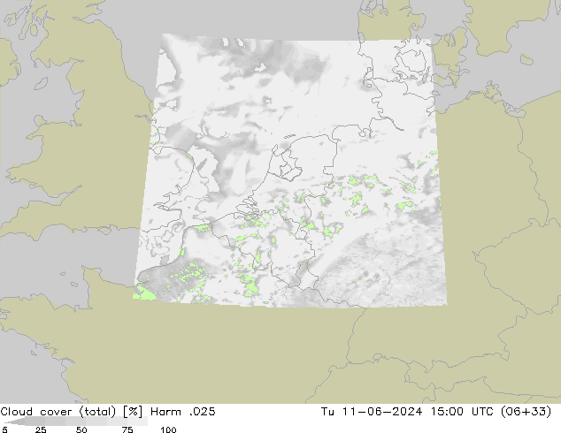 Nubi (totali) Harm .025 mar 11.06.2024 15 UTC
