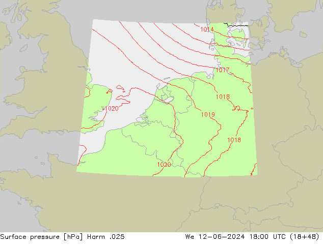Luchtdruk (Grond) Harm .025 wo 12.06.2024 18 UTC