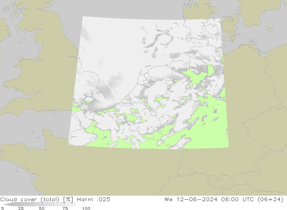 Bulutlar (toplam) Harm .025 Çar 12.06.2024 06 UTC