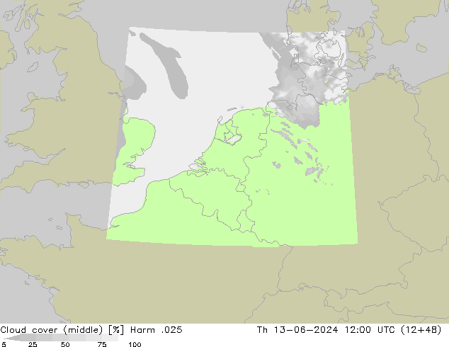 Bewolking (Middelb.) Harm .025 do 13.06.2024 12 UTC