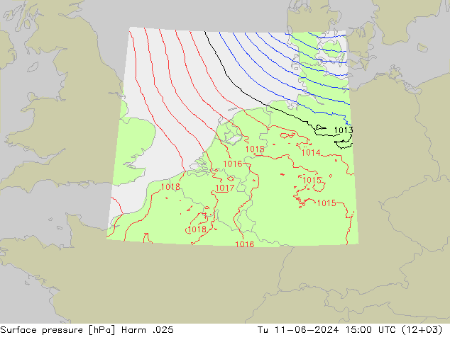 Luchtdruk (Grond) Harm .025 di 11.06.2024 15 UTC