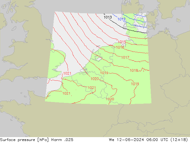 pression de l'air Harm .025 mer 12.06.2024 06 UTC
