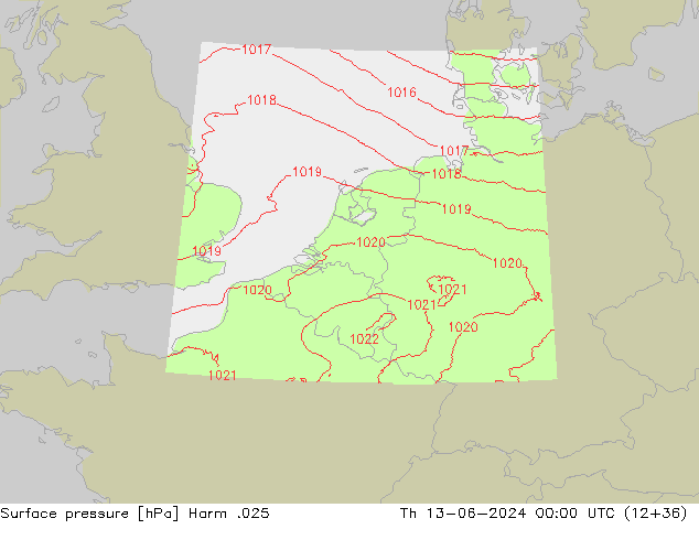Presión superficial Harm .025 jue 13.06.2024 00 UTC