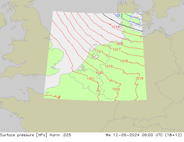 Luchtdruk (Grond) Harm .025 wo 12.06.2024 06 UTC