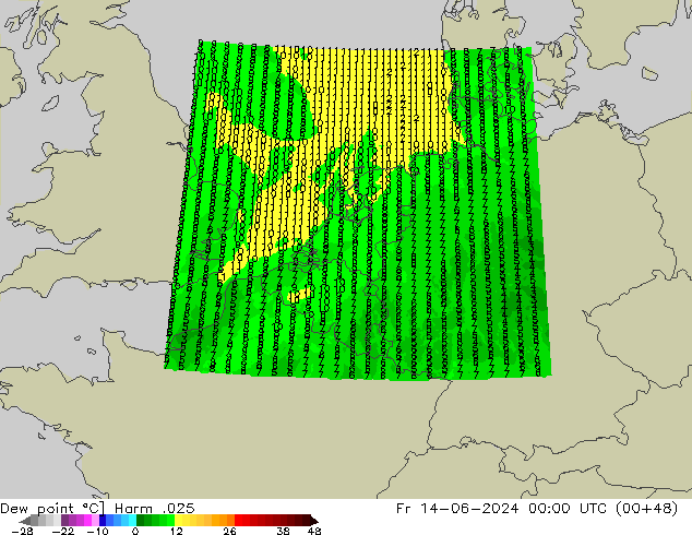 Çiğ Noktası Harm .025 Cu 14.06.2024 00 UTC