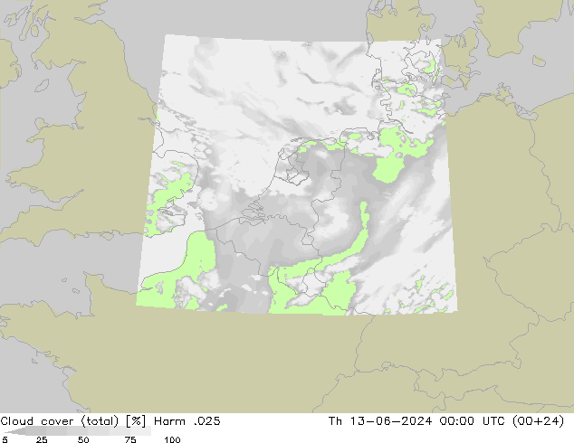 Bulutlar (toplam) Harm .025 Per 13.06.2024 00 UTC