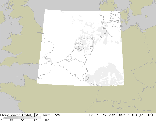 Nubes (total) Harm .025 vie 14.06.2024 00 UTC