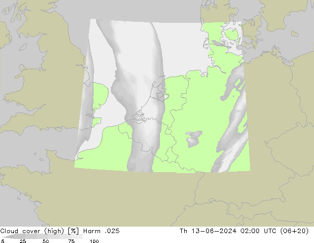Wolken (hohe) Harm .025 Do 13.06.2024 02 UTC