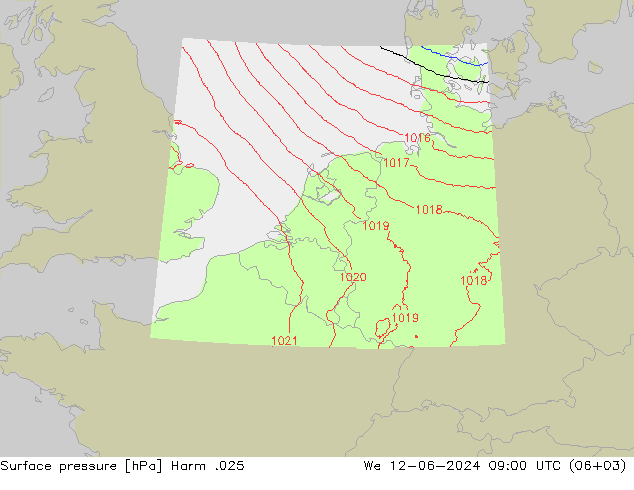 pression de l'air Harm .025 mer 12.06.2024 09 UTC