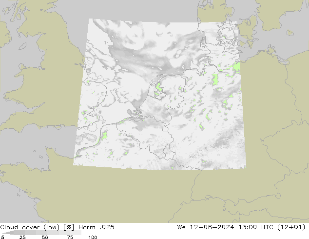 nízká oblaka Harm .025 St 12.06.2024 13 UTC