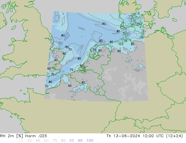 RH 2m Harm .025  13.06.2024 12 UTC
