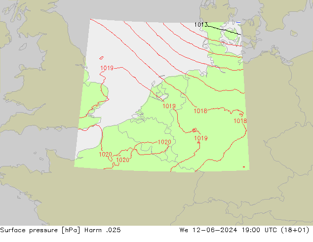 Luchtdruk (Grond) Harm .025 wo 12.06.2024 19 UTC