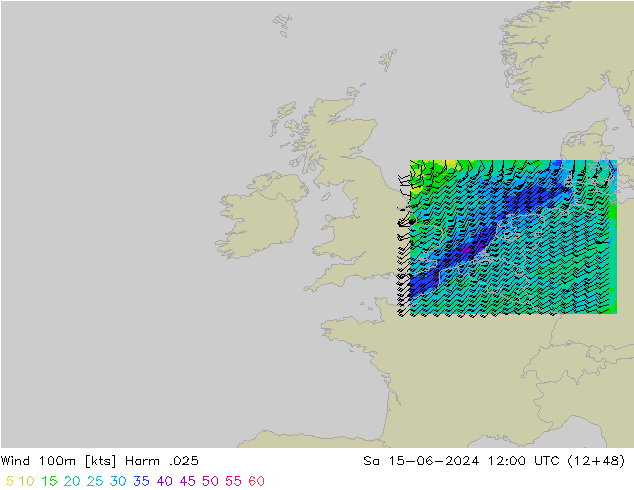 Wind 100m Harm .025 za 15.06.2024 12 UTC