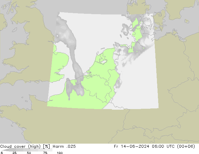 zachmurzenie (wysokie) Harm .025 pt. 14.06.2024 06 UTC