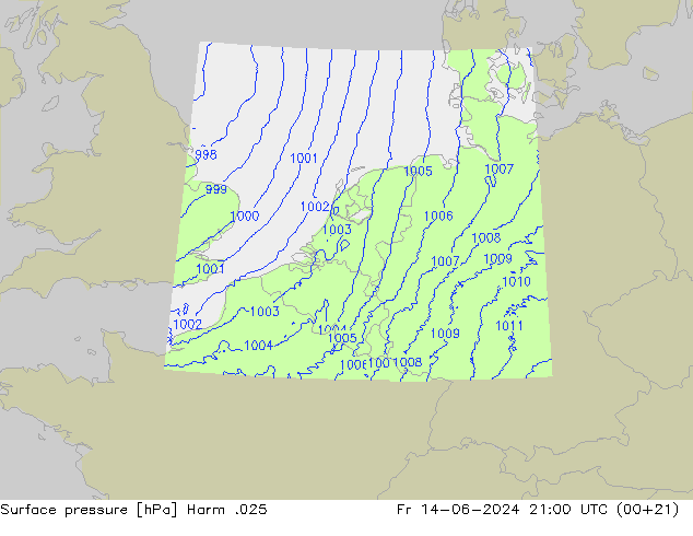 Luchtdruk (Grond) Harm .025 vr 14.06.2024 21 UTC