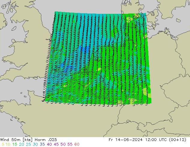 Wind 50m Harm .025 Fr 14.06.2024 12 UTC