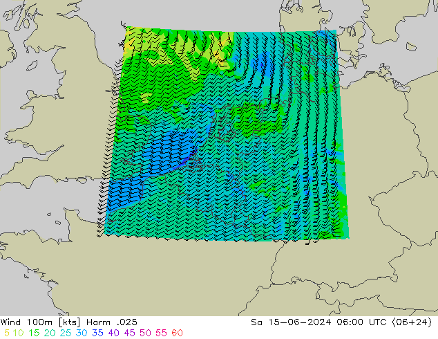 Wind 100m Harm .025 Sa 15.06.2024 06 UTC