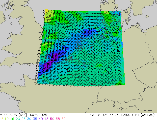 Wind 50m Harm .025 Sa 15.06.2024 12 UTC