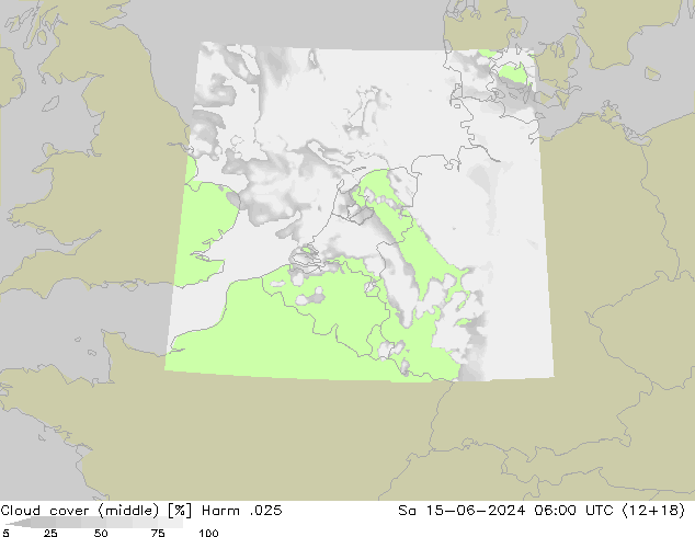Bewolking (Middelb.) Harm .025 za 15.06.2024 06 UTC
