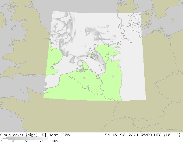 Wolken (hohe) Harm .025 Sa 15.06.2024 06 UTC